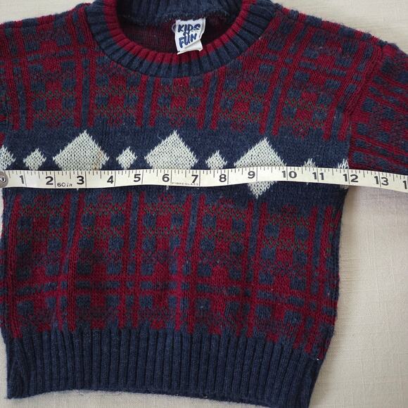 Vintage Knit Pattern Sweater 3t - Picture 5 of 6